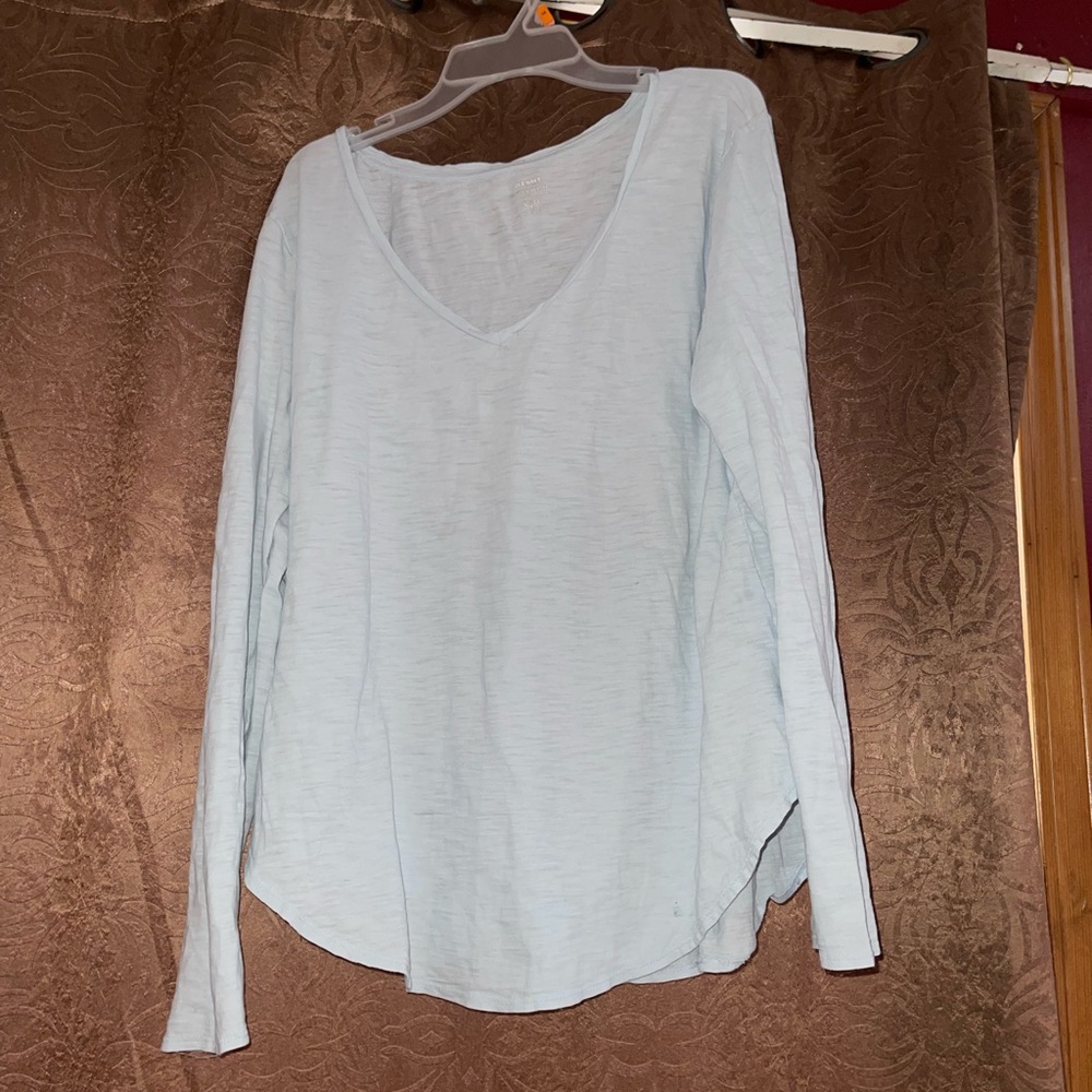 Blue plain long sleeve